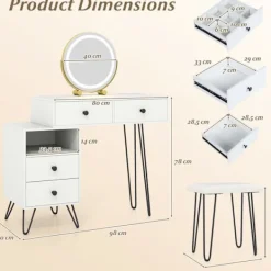 COSTWAY Sminkbord><noscript><img width=