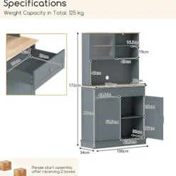 COSTWAY Sideboards><noscript><img width=