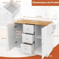 COSTWAY Köksö><noscript><img width=