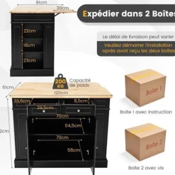 COSTWAY Köksö><noscript><img width=