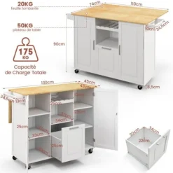 COSTWAY Köksö><noscript><img width=