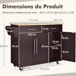 COSTWAY Köksö><noscript><img width=