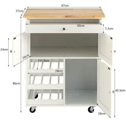 COSTWAY Sideboards><noscript><img width=