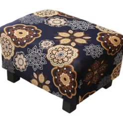 Superp Sittpuffar>Cover Extra stort rektangulärt cover Lämplig för fotpall Passar fotpall Cover Stretch cover Vikbar förvaringspall