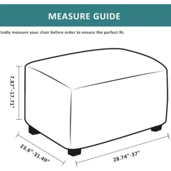 Superp Sittpuffar>Cover Extra stort rektangulärt cover Lämplig för fotpall Passar fotpall Cover Stretch cover Vikbar förvaringspall
