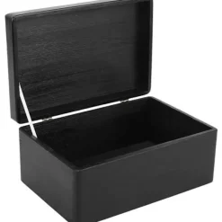 CREATIVE DECO Kistor & Koffertar>Trä Förvaringslåda 30x20x14cm RÅ och OSANDAD