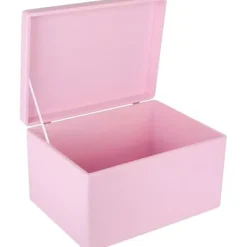 CREATIVE DECO Kistor & Koffertar>XXL förvaringslåda i trä - 40 x 30 x 24 cm - med lock