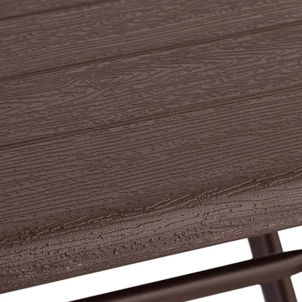 B2X Balkongmöbler>3-delad balkongmöbelset i trälook