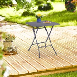 B2X Balkongmöbler>3-delat balkongmöbelset i trälook