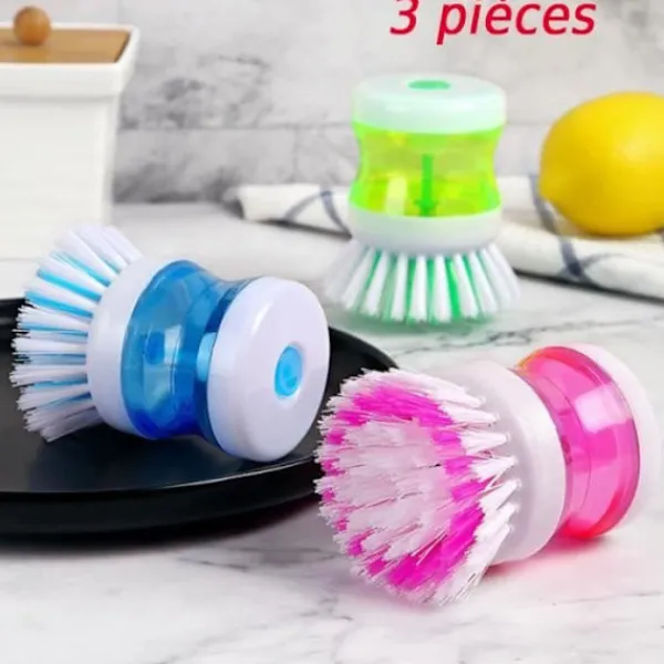 ECLshop Byråer>Diskborste, 3 Borstar, Köksborste, Diskborste (Slumpmässig Färg)