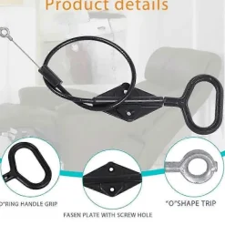 Fåtöljer>D-ring Ersättningshandtag för Fåtölj, för Lazyboy Handtagskabel, Utlösningskabel Soffa Fåtölj Ersättningsdelar, 2-pack