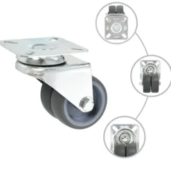 vidaXL Balkongmöbler>Dubbelhjul 4 st 50 cm