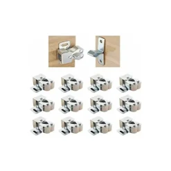 Skåp>Dubbla kullagerdörrlås i mässing med skruvar Dubbel rulle Dubbel lås Skåpsmöbellås för köksskåp Skåp och låda (10 st)