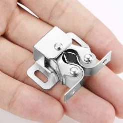 Skåp>Dubbla kullagerdörrlås i mässing med skruvar Dubbel rulle Dubbel lås Skåpsmöbellås för köksskåp Skåp och låda (10 st)