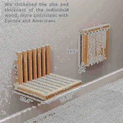 Pallar>Duschstol Bänk Väggmonterad Vikbar Pall Inomhus Massivt Trä Skobytestol Logg Färg-yuhao