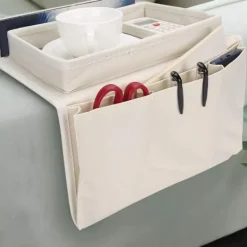 Soffor>/EA/Stor Soffa Organizer Caddy, 4 Fickor Soffarmstöd TV Fjärrkontroll Organizer Soffa Förvaringshållare Fåtölj