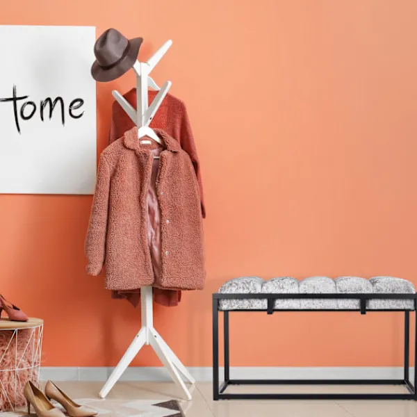 B2X Balkongmöbler>Elegant bänk med sammetsklädsel