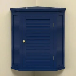 TEAMSON HOME Skåp>Elegant Home Fashions Vinklad Vägggarderob i Marin Lameller