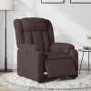vidaXL Fåtöljer>Elektrisk reclinerfåtölj mörkbrun tyg