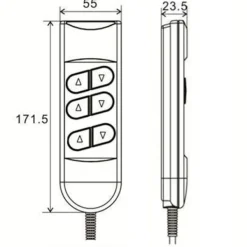 Fåtöljer>Elektrisk Reclinerfåtöljstyrenhet 6 Knappar 5 Stift Handkontroll Apparat Justerbar Sänglyftstol 2024