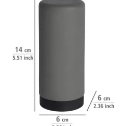 9484896354514 Sminkbord>Enkel diskmedelsdispenser för köket, exklusiv, enkel dosering, läckagesäker silikontvåldispenser, 250 ml kapacitet, 6 x 14 cm, grå