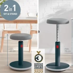 LEITZ Pallar>Ergonomisk sittställning 2 i 1 pall - - Ergo