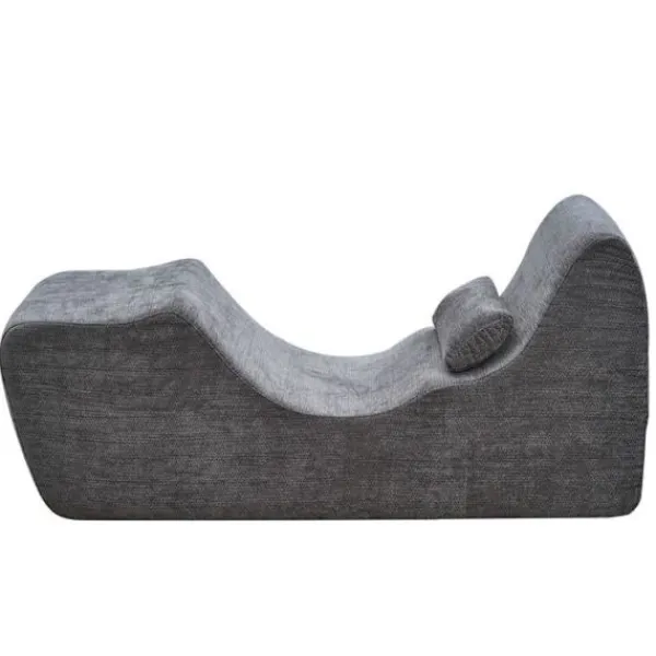 DUOKU Soffor>Ergonomisk Yogaklubbsoffa--Tillverkad av Böjd Skum för Massage, Stretching, Avkoppling-Grå