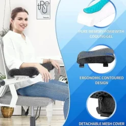 Kontorsmöbler>Ergonomiska Armstödsdynor för Kontorsstol, Armbågsstöd Kudde för Dator, Spel och Skrivbordsstolar