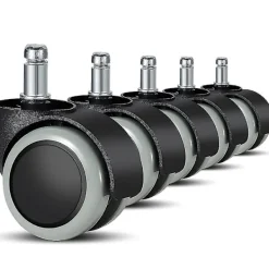 Kontorsmöbler>Ersättningshjul för kontorsstolar på hårda golv - 5-pack - 11 mm / 22 mm - För gamingstolar, snurrstolar, Pr