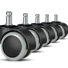 Kontorsmöbler>Ersättningshjul för kontorsstol för hårda golv - 5-pack - 11 mm / 22 mm - För spelstolar, snurrstolar, Pr-FF1-