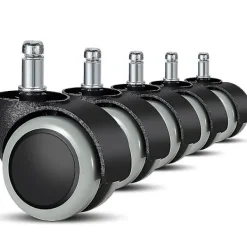 Kontorsmöbler>Ersättningshjul för kontorsstol för hårda golv - 5-pack - 11 mm / 22 mm - För spelstolar, snurrstolar, Pr-FF1-
