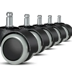 Kontorsmöbler>Ersättningshjul för kontorsstolar på hårda golv - 5-pack - 11 mm / 22 mm - För gamingstolar, snurrstolar, Pr_RY