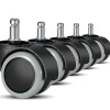 Kontorsmöbler>Ersättningshjul för kontorsstol för hårda golv - 5-pack - 11 mm / 22 mm - För gamingstolar, svängbara stolar, Pr [GKS]