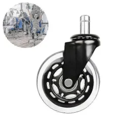 Kontorsmöbler>Ersättningshjul i Gummi för Kontorsstol, Kontorsstolshjul