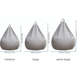 Sittsäckar>Extra Large Bean Bag Stolar Soffa Cover Lazy Lounger För Vuxna Barn Inomhus