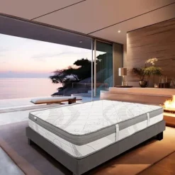 AUCUNE Sängar>Fast madrass Relaxation 160 x 200 x 26 cm, pocketfjädrar, sommar-vinter sida