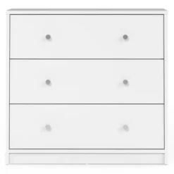 AUCUNE Byråer>FINLANDEK TYYLIKÄS sovrumsbyrå modern stil vit inredning - L 72 cm