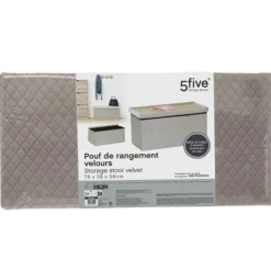 5 FIVE SIMPLY SMART Kistor & Koffertar>5five - dubbelvikbar pouf "mix n' modul" velourlin