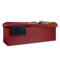 B2X Kistor & Koffertar>Fällbar förvaringsbänk i konstläder