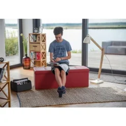 B2X Kistor & Koffertar>Fällbar förvaringsbänk i konstläder