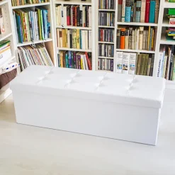 B2X Kistor & Koffertar>Fällbar förvaringsbänk i konstläder