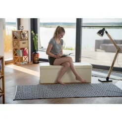 B2X Kistor & Koffertar>Fällbar förvaringsbänk i konstläder