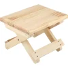 Pallar>Fällbar liten fyrkantig bänk i massivt trä, lantlig stil, ergonomisk design, fint utförande