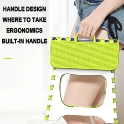 Pallar>Fällbar pall bärbar plastpall hopfällbar bänk fotpall fiskepall med multifunktionellt handtag blandbar stol fot