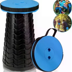 Pallar>Fällbar Pall Campingstol Blompall Fällbar Bistro Stol, Blå