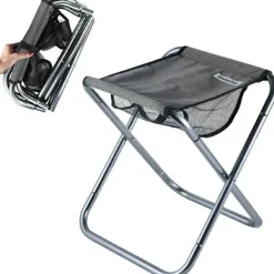 NeunWolken Pallar>Fällbar pall, Mini utomhus camping fällbara stolar, hopfällbar campingpall för camping, fiske, picknick