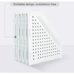 Kontorsmöbler>Fällbar tidskriftshållare 4 fack Justerbar förvaringslåda Skrivbordsorganisatör