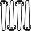 Soffbord>Fällbara bordsben 4-pack Hårnålsformade fällbara bordsben 42 cm höjd Svart Högbelastning Lätt att installera Fällbart soffbord Ben