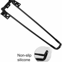 Soffbord>Fällbara bordsben 4-pack Hårnålsformade fällbara bordsben 42 cm höjd Svart Högbelastning Lätt att installera Fällbart soffbord Ben