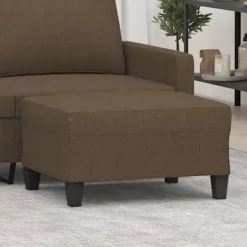 vidaXL Pallar>Fotpall brun 70x55x41 cm tyg